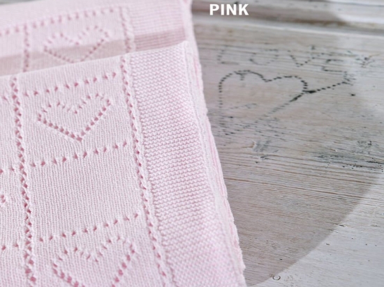 Κουβέρτα Βρεφική DT450 Pink Down Town Αγκαλιάς 75x105cm 100% Βαμβάκι
