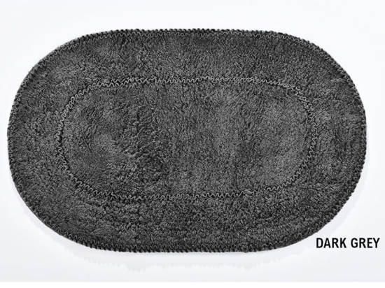 Πατάκι Μπάνιου Roma Dark Grey Down Town 65X130 100% Βαμβάκι