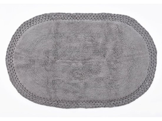 Πατάκι Μπάνιου Venice Light Grey Down Town 61x152 100% Βαμβάκι