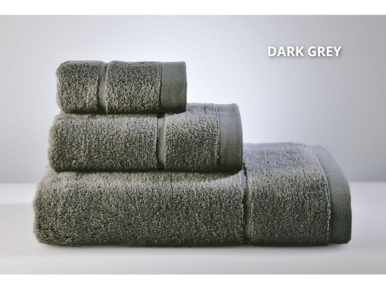Πετσέτες Joanne (3τμχ) Dark Grey Down Town Σετ Πετσέτες 90x150cm 100% Βαμβάκι