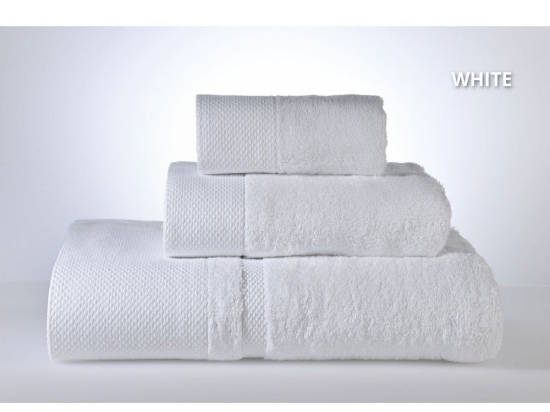 Πετσέτες Σετ New Rosa (3τμχ) White Down Town Σετ Πετσέτες 100x150cm Bamboo, Βαμβάκι