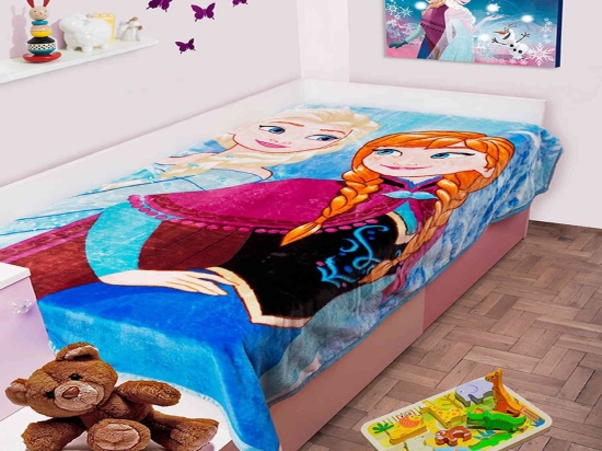 Κουβέρτα Παιδική Disney Frozen 501 Digital Print DimCol Μονό 160x220cm Πολυέστερ