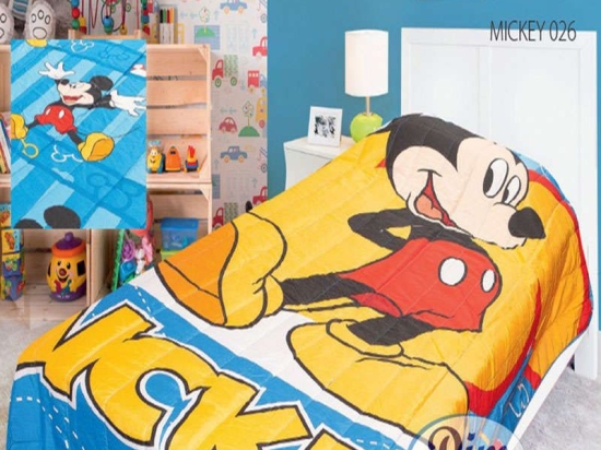 Κουβερλί Παιδικό Micro Disney Mickey 26 Digital Print DimCol Μονό 160x250cm 100% Βαμβάκι