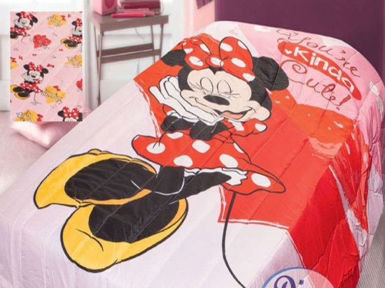 Κουβερλί Παιδικό Micro Disney Minnie 31 Digital Print DimCol Μονό 160x250cm 100% Βαμβάκι