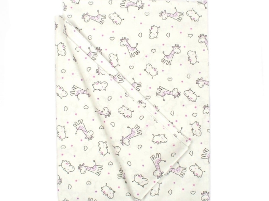 Μαξιλαροθήκη Παιδική Zoo 47 White DimCol 50Χ70 50x70cm 100% Βαμβάκι