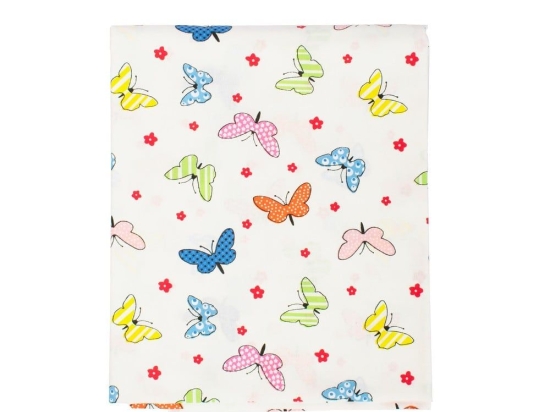 Πάνα Βρεφική Φανελένια Butterfly 49 Rotary Print DimCol 80x80cm 100% Βαμβάκι