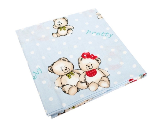 Σεντόνια Παιδικά Σετ 2τμχ Two Lovely Bears 64 Blue DimCol Μονό 160x240cm 100% Βαμβάκι