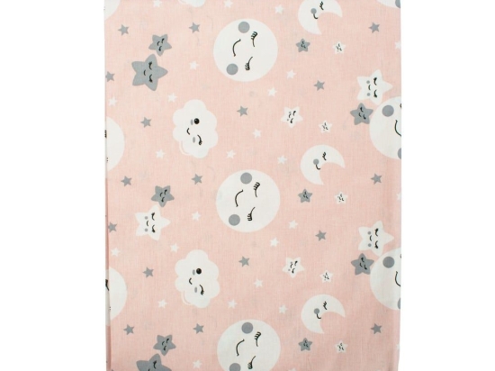 Σεντόνια Παιδικά Σετ 3τμχ Smile 82 Coral DimCol Μονό 160x240cm 100% Βαμβάκι