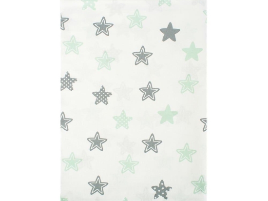 Σεντόνια Παιδικά Σετ 3τμχ Star 101 Green DimCol Μονό 160x240cm 100% Βαμβάκι