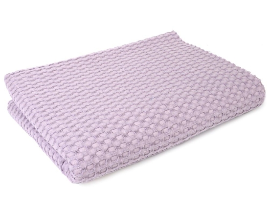 Κουβέρτα Βρεφική Πικέ Μονόχρωμη Purple DimCol Κούνιας 85x110cm 100% Βαμβάκι