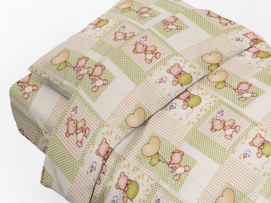 Μαξιλαροθήκη Παιδική Baloon 76 Beige DimCol 35X45 100% Βαμβακερή Φανέλα