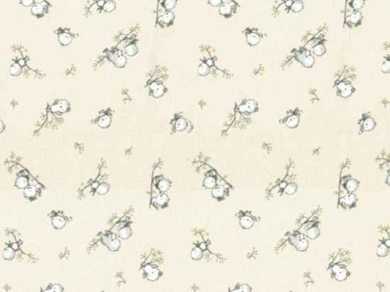 Πάνα Φανελένια Birds 16 Ecru DimCol 80x80cm 100% Βαμβακερή Φανέλα