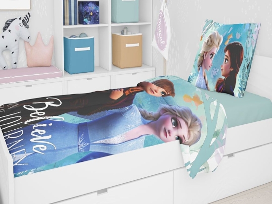 Παπλωματοθήκη Σετ Παιδική 2 τεμ Disney Frozen 980 Digital Print Dim Μονό 160x240cm 100% Βαμβάκι