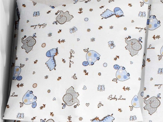 Μαξιλαροθήκη Παιδική Elephant 174 Blue DimCol 35X45 100% Βαμβάκι