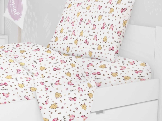 Μαξιλαροθήκη Παιδική Elephant 172 Pink DimCol 50Χ70 100% Βαμβάκι