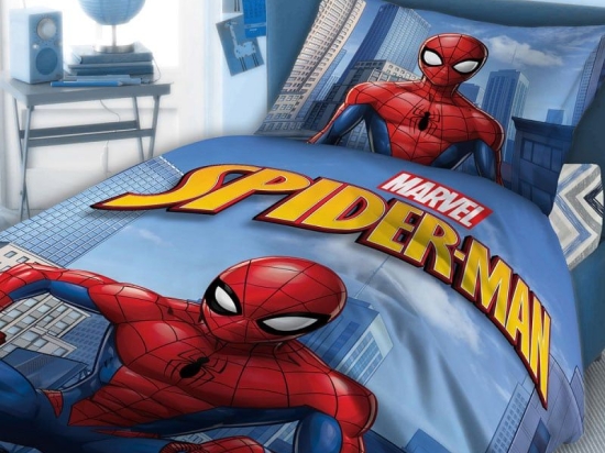 Σεντόνια Παιδικά Σετ 3τμχ Disney Spiderman 813 Digital Print DimCol Μονό 160x240cm 100% Βαμβάκι