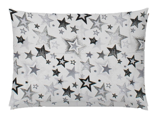 Μαξιλαροθήκη Star 120 Grey DimCol 50Χ70 50x70cm 100% Βαμβάκι