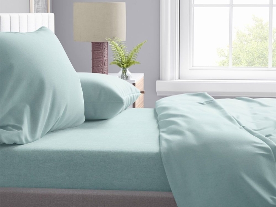 Μαξιλαροθήκη Μελανζέ 05 Light Green DimCol 50Χ70 Βαμβάκι-Πολυέστερ