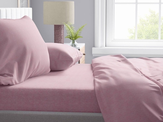 Μαξιλαροθήκη Μελανζέ 07 Pink DimCol 50Χ70 Βαμβάκι-Πολυέστερ
