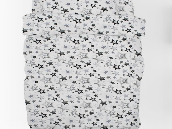 Πάπλωμα Παιδικό Star 120 Grey DimCol Μονό 160x240cm 100% Βαμβάκι