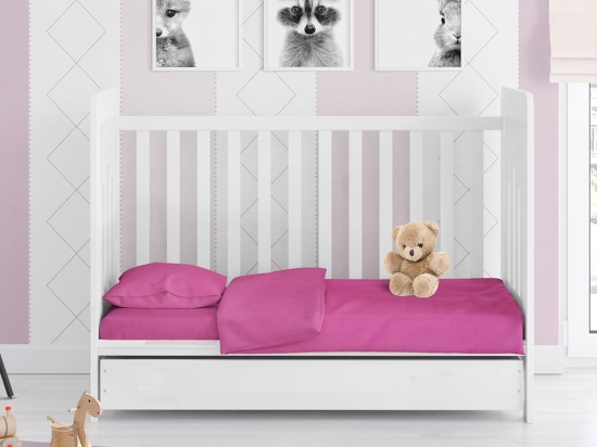 Πάπλωμα Βρεφικό Solid 499 Fuchsia DimCol 120x160cm 100% Βαμβάκι
