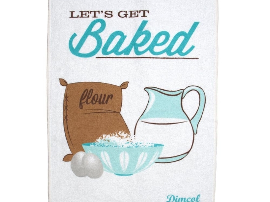 Πετσέτα Κουζίνας Baked 07 White DimCol 40x60cm 100% Βαμβάκι
