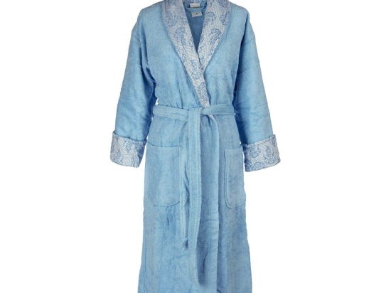 Μπουρνούζι 01 Με Γιακά Sky Blue DimCol