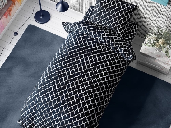 Πάπλωμα Windows 175 Dark Blue-White DimCol Μονό 160x240cm 100% Βαμβάκι