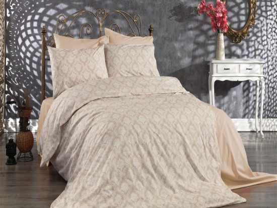Πάπλωμα Οφηλία 275 Beige DimCol Υπέρδιπλo 220x240cm Βαμβάκι-Πολυέστερ