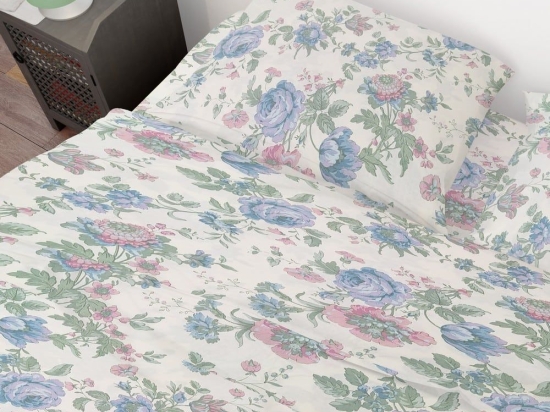 Σεντόνια Clara 448 (Σετ 4τμχ) Multi DimCol Υπέρδιπλο 220x240cm 100% Βαμβάκι