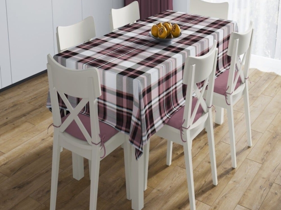 Τραπεζομάντηλο Αλέκιαστο Tartan 494 Rotten Apple DimCol 140X180 140x180cm Βαμβάκι-Πολυέστερ
