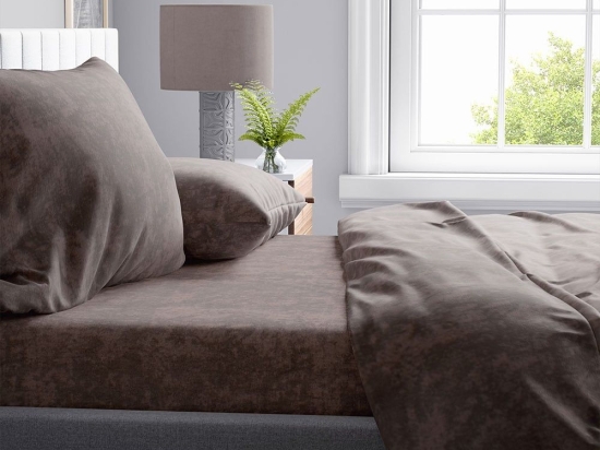 Πάπλωμα Shadow 22 Brown DimCol Υπέρδιπλo 220x240cm Βαμβάκι-Πολυέστερ