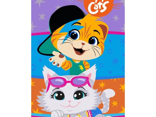 Πετσέτα Παιδική Disney 44 Cats 09 Digital Print Multi DimCol Προσώπου 30x50cm 100% Βαμβάκι