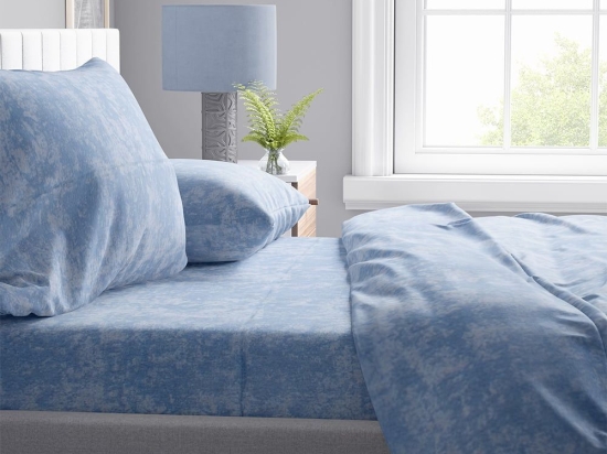 Σεντόνι Shadow 14 Sky Blue DimCol Υπέρδιπλo 220x240cm Βαμβάκι-Πολυέστερ