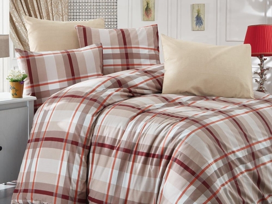 Σεντόνια Εκάβη 423 (Σετ 3τμχ) Beige DimCol Μονό 160x240cm Βαμβάκι-Πολυέστερ