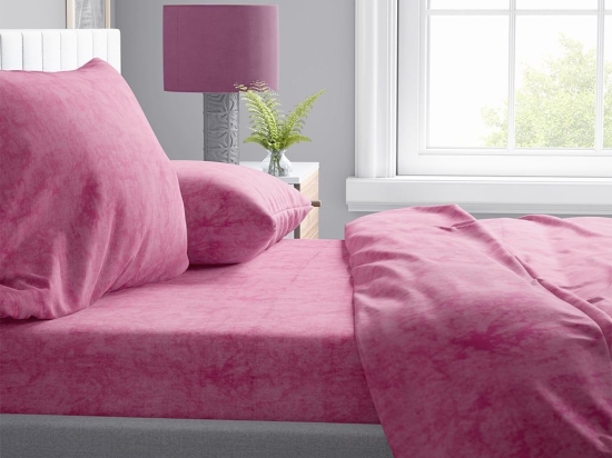 Σεντόνια Shadow 18 (Σετ 4τμχ) Fuchsia DimCol Υπέρδιπλο 240x270cm Βαμβάκι-Πολυέστερ