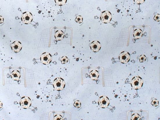 Πάνα Βρεφική Χασέ Football 521 Sky Blue DimCol 80x80cm 100% Βαμβάκι