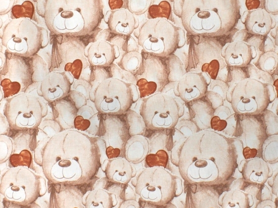 Πάνα Βρεφική Χασέ Teddy Bear 535 Beige DimCol 80x80cm 100% Βαμβάκι