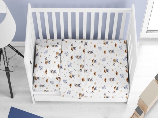 Πάπλωμα Βρεφικό Wild West 540 Sky Blue DimCol 120x160cm 100% Βαμβάκι