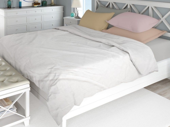Κουβέρτα Πικέ 33122670005 White DimCol King Size 240x250cm 100% Βαμβάκι