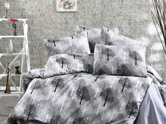 Πάπλωμα Forest 312 Grey DimCol Υπέρδιπλo 220x240cm Βαμβάκι-Πολυέστερ