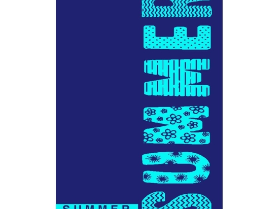 Πετσέτα Θαλάσσης Βελουτέ 201 Blue DimCol Θαλάσσης 87x165cm 100% Βαμβάκι