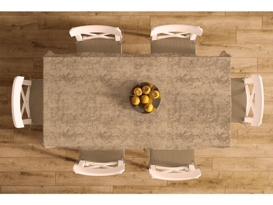 Καρέ Αλέκιαστο Panama Shadow Brown DimCol 90X90cm 90x90cm Βαμβάκι-Πολυέστερ