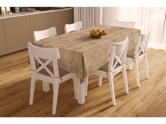 Τραπεζομάντηλο Αλέκιαστο Panama Shadow Brown DimCol 140X180 140x180cm Βαμβάκι-Πολυέστερ