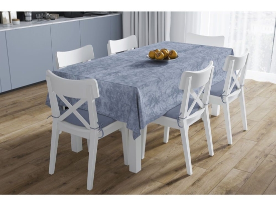 Τραπεζομάντηλο Αλέκιαστο Panama Shadow Sky Blue DimCol 140X180 140x180cm Βαμβάκι-Πολυέστερ