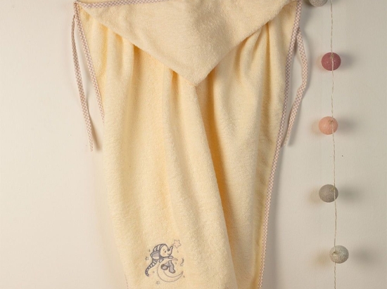 Κάπα Βρεφική Με Κέντημα Dreaming Elephant 169 Ecru DimCol