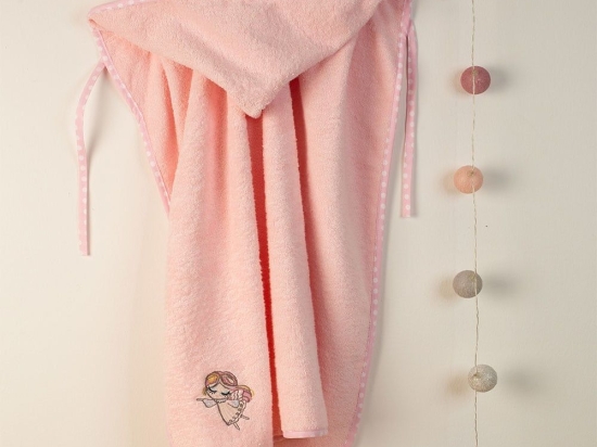Κάπα Βρεφική Με Κέντημα Little Angel 141 Pink DimCol
