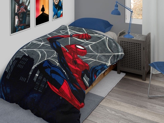 Κουβέρτα Παιδική Disney Home Spider-Man 512 Digital Print Multi DimCol Μονό 160x220cm Πολυέστερ