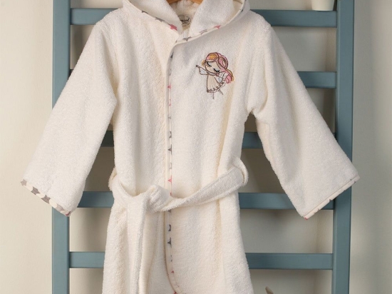 Μπουρνούζι Βρεφικό Με Κέντημα Little Angel 142 White DimCol