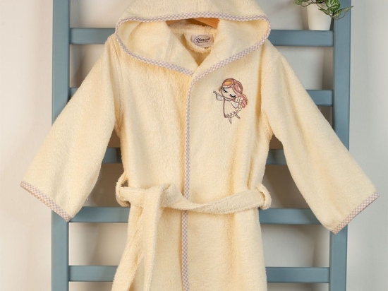 Μπουρνούζι Βρεφικό Με Κέντημα Little Angel 143 Ecru DimCol